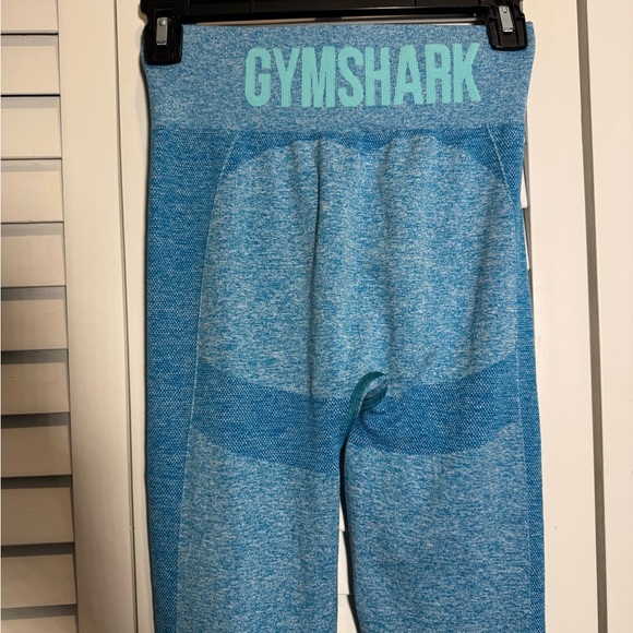 Gymshark Women’s Flex High Waisted Blue Performance Leggings Size Medium - Picture 3 of 7